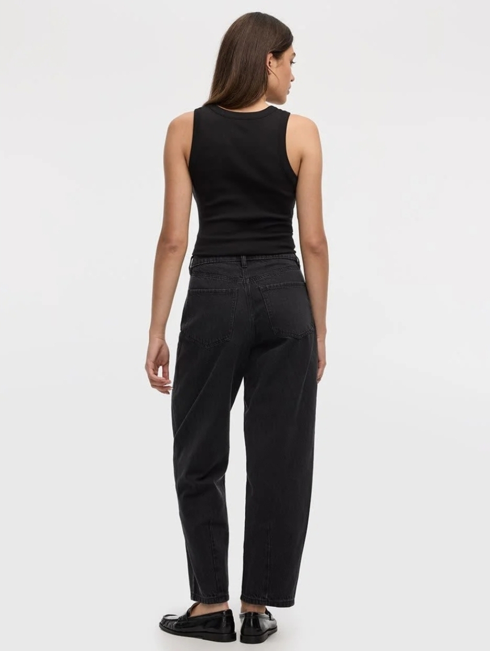 NWOT Reitmans High-Rise Barrel Jeans,Black, Size 29 - Picture 3 of 15